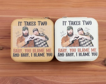 Travel jewelry box | Post Malone jewelry organizer | Morgan Wallen gift box | Gift for her | Gift for Girl | Baby I blame You