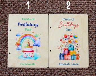 Custom Card Keeper, Cards of Celebrations Past, Personalized Birthday Card Holder, Card Display Storage, Card Album, Birthday Card Holder