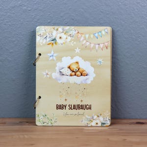 Babypartygeschenk, Karten der Vergangenheit, personalisierter Babypartyhalter, Kartenaufbewahrung, Kartenalbum, kundenspezifischer Kartenhalter