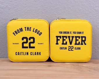 Travel jewelry box | Caitlin Clark jewelry organizer | #22 gift box | Gift for her | Gift for Girl | Indiana Fever Fan