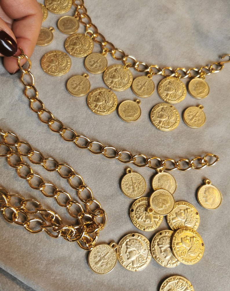 all my jewelry is handmade with high quality materials, these coins reproduction are made in Italy by an artisanal workshop.