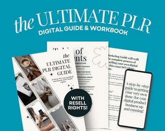 de ULTIEME OUR digitale gids en werkboek | gedaan voor jou gids met doorverkooprechten, private label rechten plr canva-sjabloon, begin gewoon