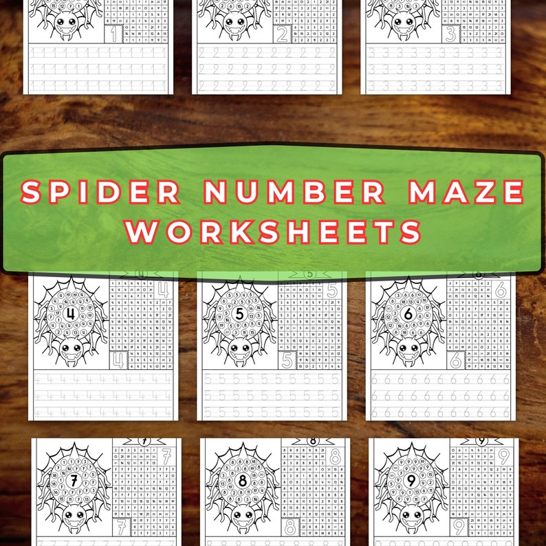 Learning Numbers, 40 Pages Number-maze-worksheets, Preschool ...