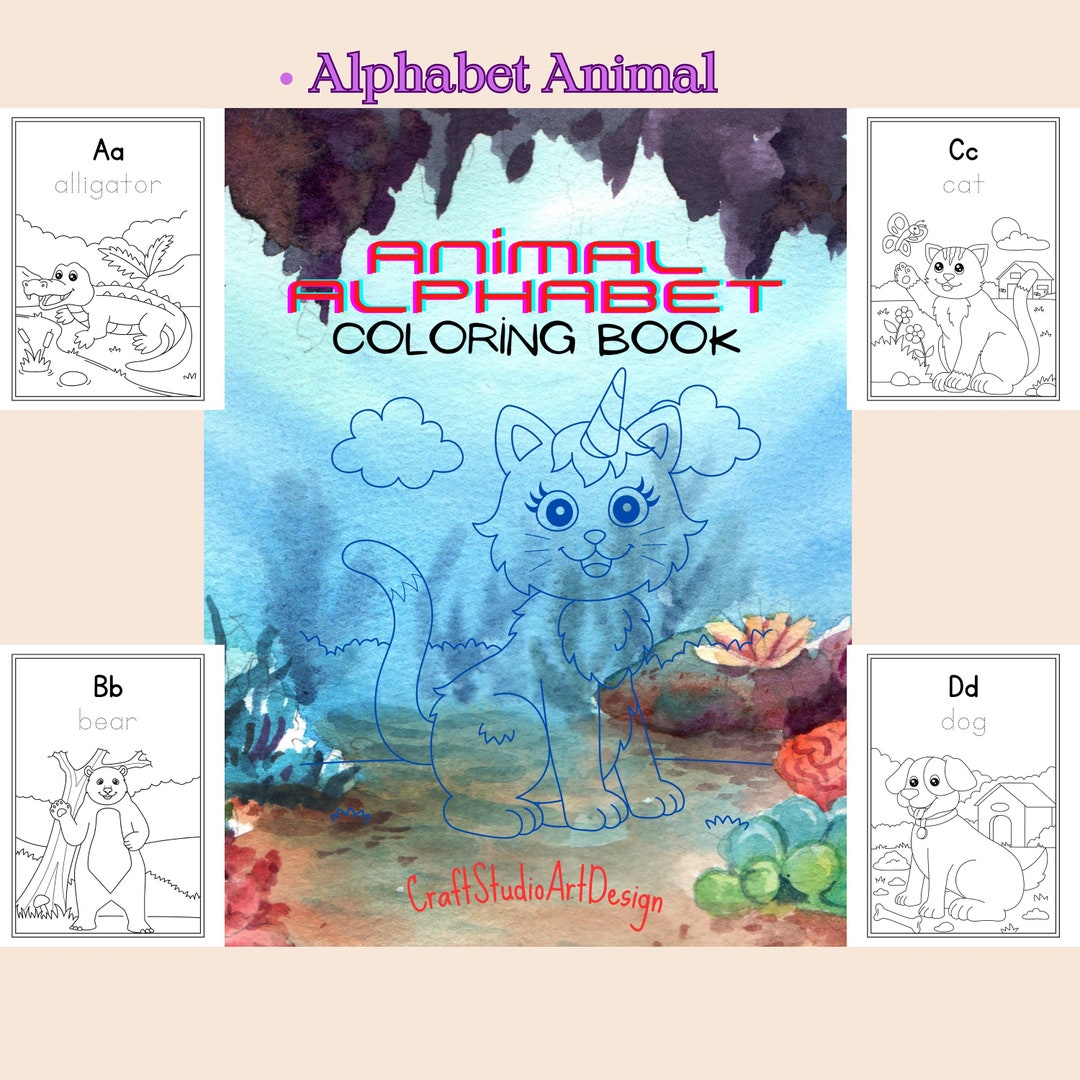 Animals A Z Coloring Pages a B - Il 1080xN.5896821014 Js64 