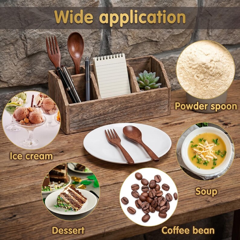 Minimalist Japanese wooden fork and spoon set for eco friendly dining and reusable everyday meals.