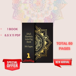50 pagine di libri da colorare con mandala facili, mandala semplici, modelli antistress, mandala magici, mandala artistici per principianti, arteterapia
