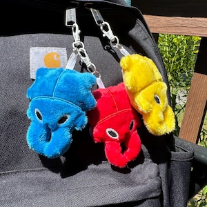 Stag Beetle Bug Rainbow Plush Keychain Charm | Version 1 | NEW Colors Available!