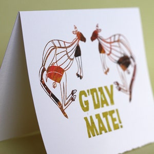 G'day Mate Note Cards, set of four image 1