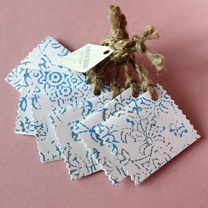Geschenkanhänger, Bright Blue Baroque, 6er Set
