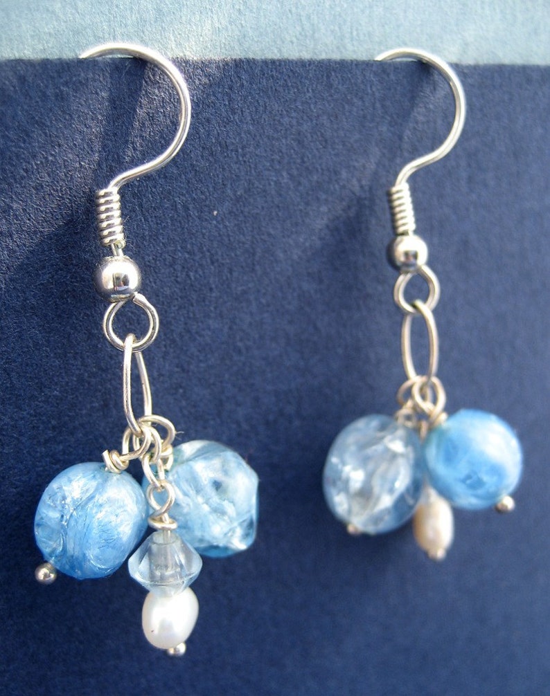 Icy Blue Earrings image 3