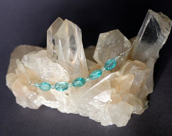 Apatite Gemstone Sterling Silver Necklace