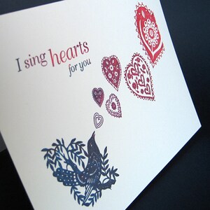Carte de notes et enveloppe Heartsong