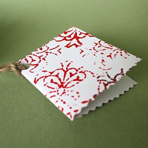 Burgundy Barock Geschenkanhänger, 6er Set
