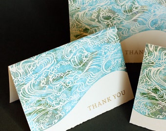 Waves of Gratitude notecards, set of four