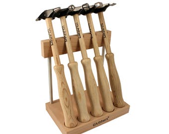 Wubbers Artisan's Mark Hammer Set, set of 5 with FREE stand