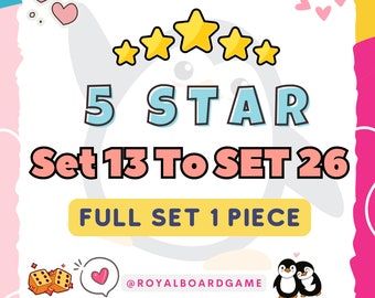Mogo 5 Star Sticker Digital 1 Piece Full Set 13-Set 26