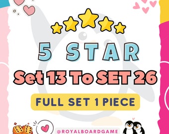 Mogo 5 Star Sticker Digital 1 Piece Full Set 13-Set 26