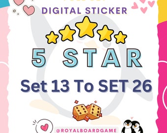 Mogo 5 Star Sticker Digital 1 Piece Set 13-Set 26