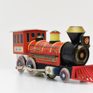 Train Miniature Vintage LOCO ME684 - Années 70, Tôle Métal, SNCF, état Correct