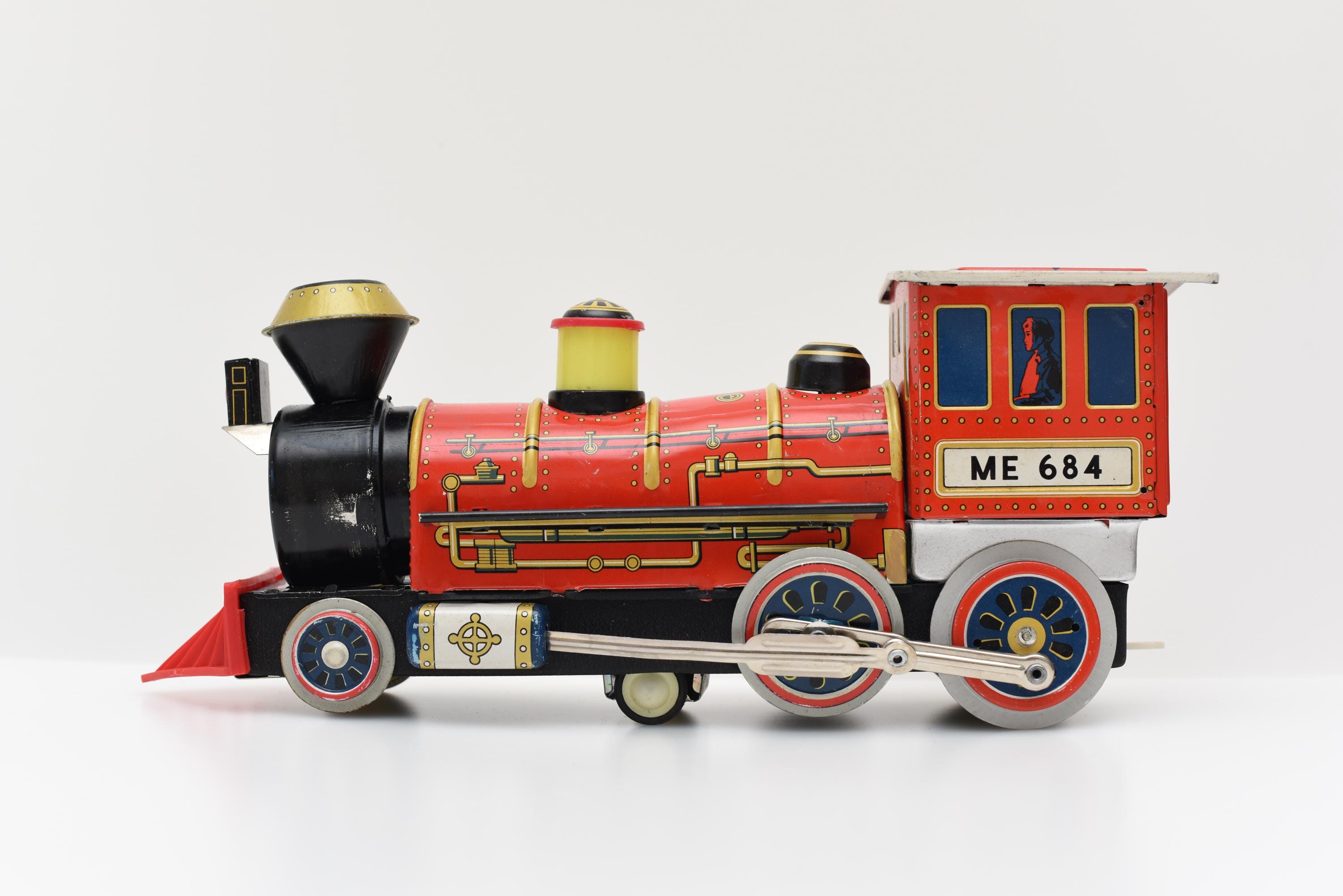 Vintage Tin Train China Loco ME684 - Etsy