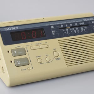 Sony Digimatic vintage digital clock radio 1980s