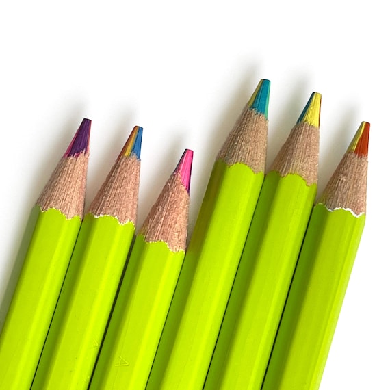 Rainbow Colored Pencils | 4-in-1 Superstix Drawing Pencil | Thick and Break Resistant Multi Color Leads