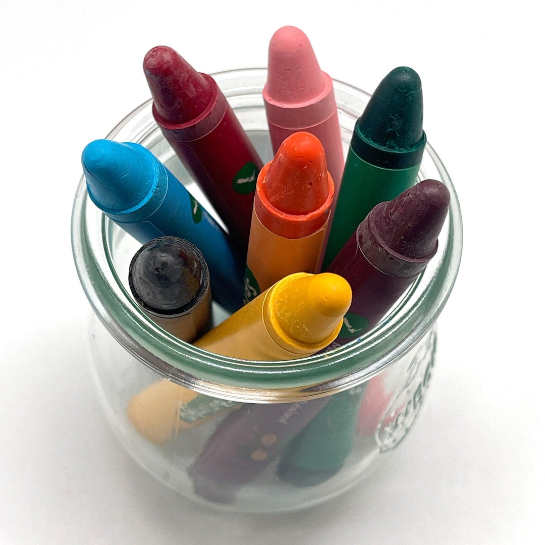 Natural Wax Crayons | Set of 8 Jumbo Crayons Made From Soy and Beeswax ...