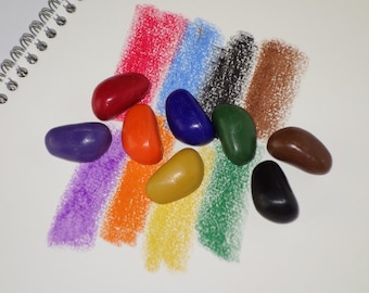 Crayon Rocks: Pebble Shaped Soy Wax Crayons for Kids