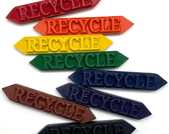 Crayon Sticks | Set of 8 Colors Made from Recycled Crayons