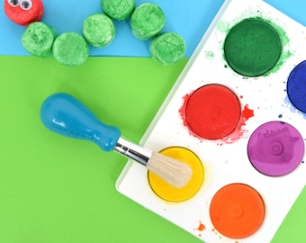 Washable Tempera Paint Discs for Kids Art Supplies | Low Mess Alternative (Ages 2+)