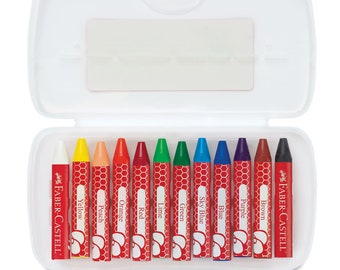Beeswax Crayons: Triangular Grip, Break Resistant, Non-Toxic Kids Art Supplies