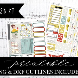 Printable Hobonichi Cousin Planner Sticker Kit Back to School DIY ...