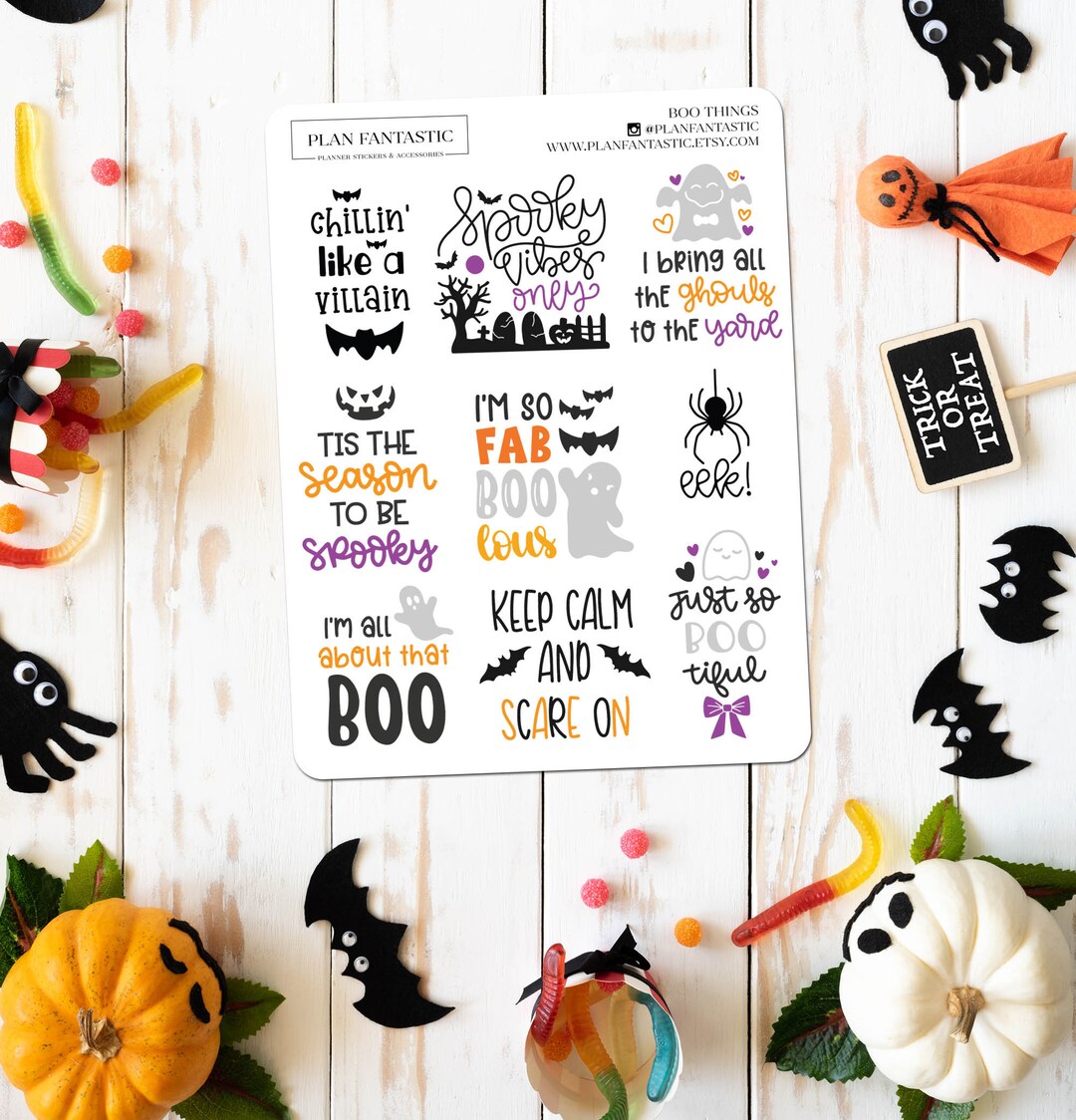 Pumpkin Spice Quotes Planner Stickers Fall Lettering Cute Autumn Hobo |  Bujo | Bullet Journal | Hobonichi