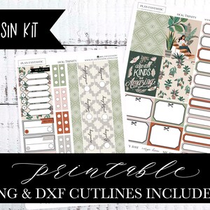 Printable Cousin Planner Kit Boho Hobonichi Weekly Stickers - Etsy