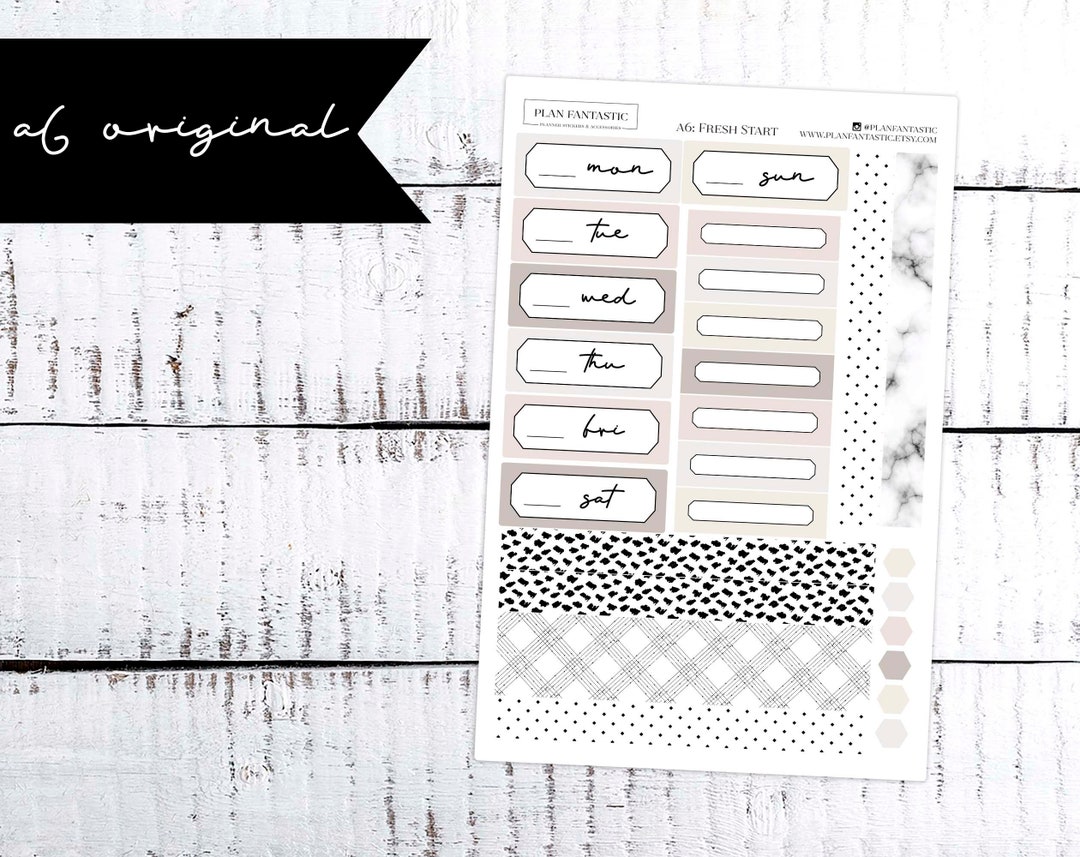 Hobonichi A6 Stickers Spring Hobo A6 Sticker Kit Planner Stickers ...
