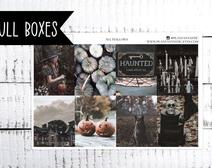 All Hallows Halloween Weekly Sticker Kit Fall Planner Stickers October ...