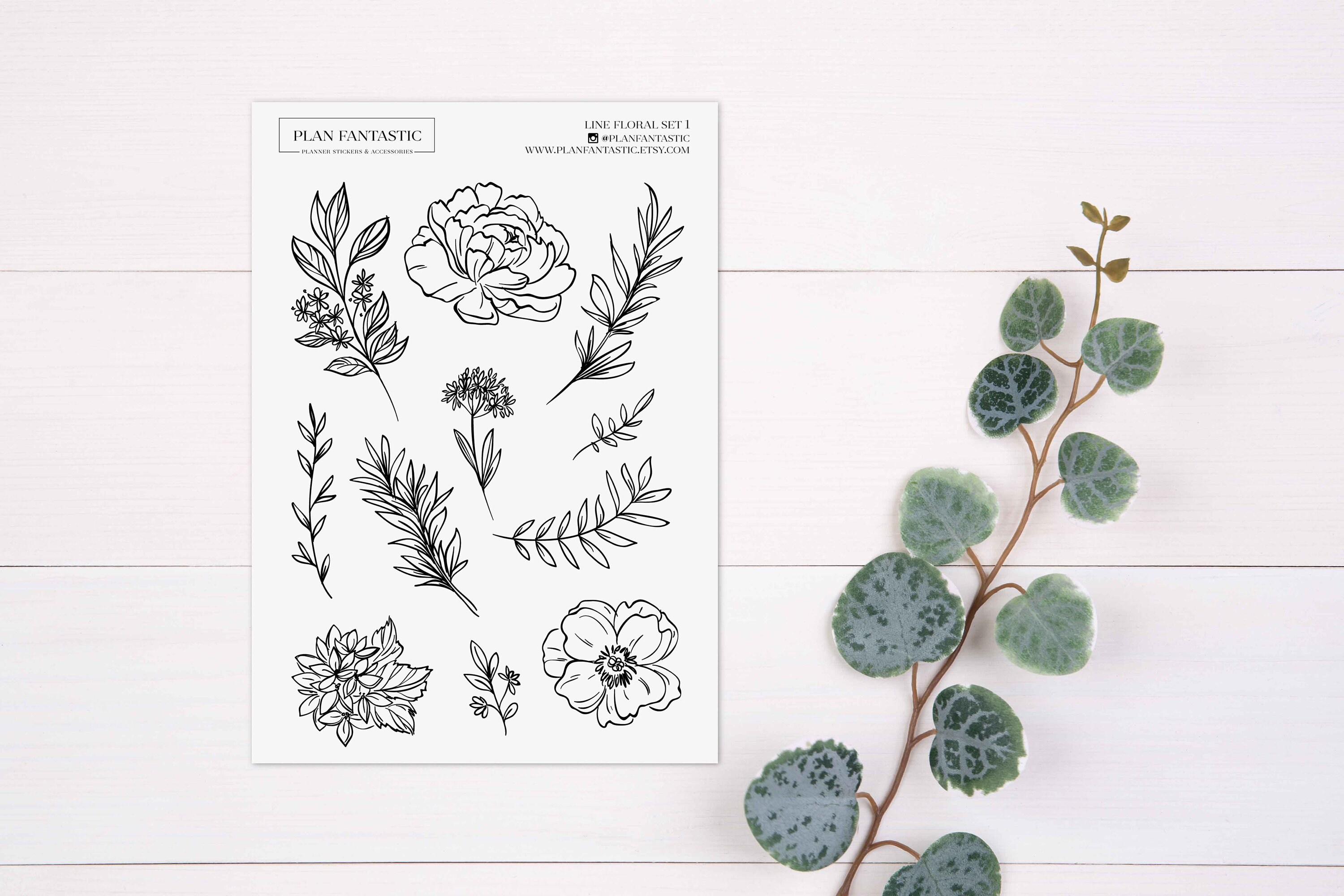 Floral Hands Sticker - Bullet Journal - Planner Sticker — The Leather Quill  Shoppe