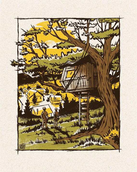 My Hometown Screenprinted Art Print Etsy