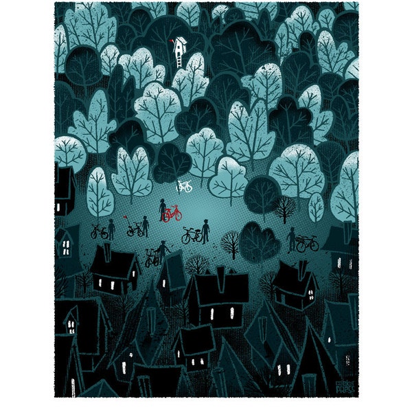 The Forest Edge - Screenprinted Art Print