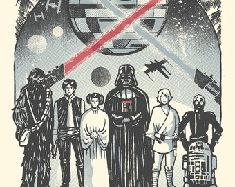 A New Hope - Screenprinted Art Print