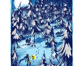 Winter is Coming - Screenprinted Art Print