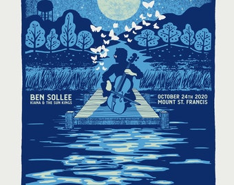 Ben Sollee  - Original screenprinted gigposter