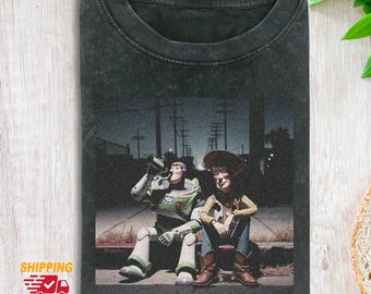 Toy Story Comfort Colors Tshirt, Buzz Lightyear Woody Shirt For Men Women, Pixar Tee, Animation Tee Shirt, Movie Lover Gift