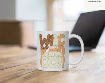 Wackadoo Mug, Wackadoo Dog Coffee Mug, Funny Dog Ceramic Mug, Blue Dog 11 Oz Mug, Blue Dog Travel Mug, Funny Gift