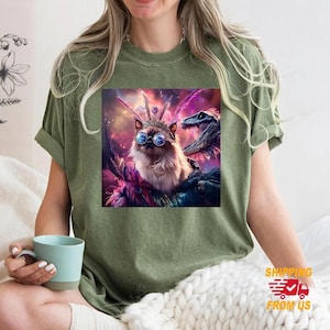 Princess Donut And Mongo Comfort Colors Shirt, Dungeon Crawler Book Tee, Fantasy Fan Graphic Shirt, Mongo Donut Shirt