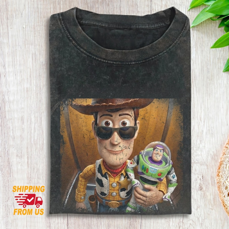 Woody & Buzz Toy Story Meme Comfort Colors Shirt, Buzz Lightyear Tee For Men Women, Funny Cartoon Tee Shirt, Movie Lover Gift