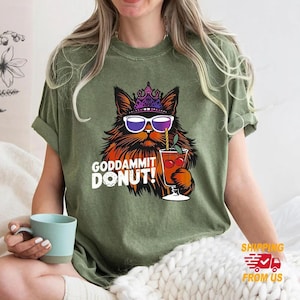 Princess Donut And Mongo Comfort Colors Shirt, Bookish Fantasy Tee, Dungeon Fan Graphic Shirt, Goddamns Donut Shirt