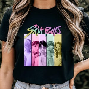 Saja Boys Shirt Retro Saja Boys Band Shirt Kpop Demon Hunters T Shirt Kpop Saja Boys Gift Anime Graphic Tee Saja Girls Fan