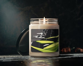 Vela perfumada de lujo / Colección monocromática: 'Noir 03' / Vela de cera de soja inspirada en el golf / Fragancia relajante para el hogar / Regalo de golf único