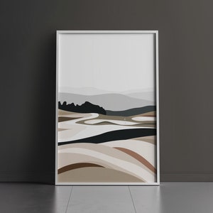 Minimalist Golf Wall Art | Premium Digital Print | Reverie Collection: &#39;Cedar 02&#39; | Contemporary Golf Decor | Golf Lover Gift